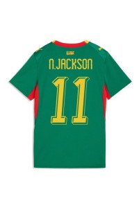 Senegal Nicolas Jackson #11 Jalkapallovaatteet Naisten Vieraspaita MM-kisat 2026 Lyhythihainen
